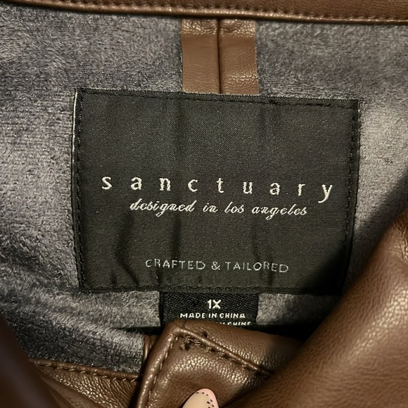 Sanctuary faux leather shaket - Picture 3 of 9